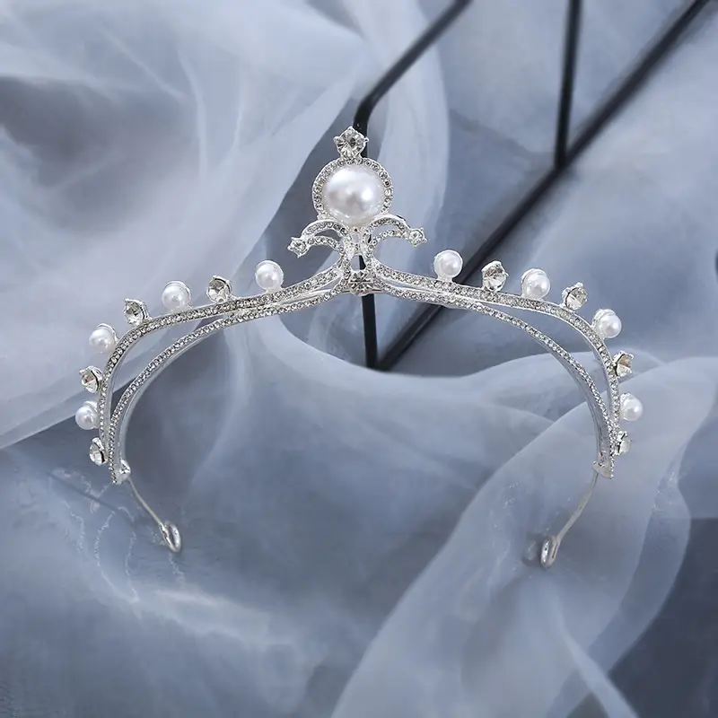 European Style Zircon Crown Princess Hair Hoop for Bride Party - Image 11