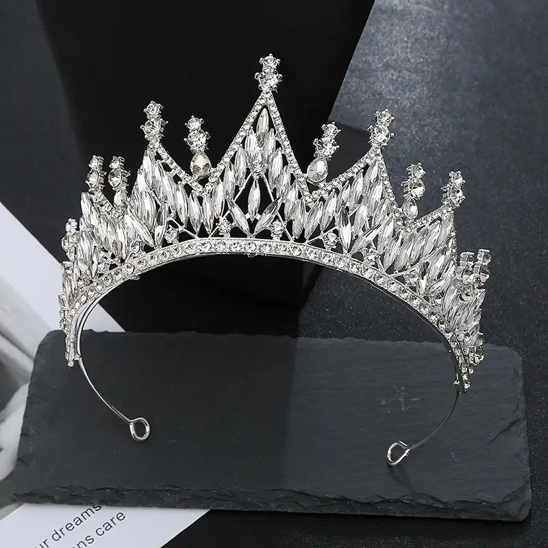 European Style Zircon Crown Princess Hair Hoop for Bride Party - Image 4