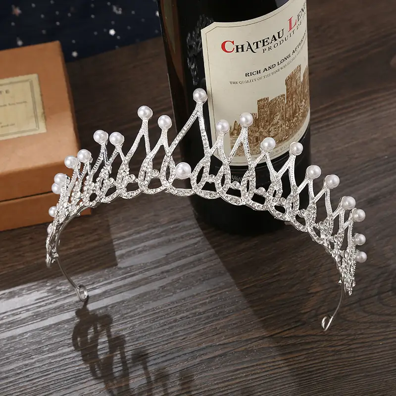 European Style Zircon Crown Princess Hair Hoop for Bride Party - Image 6