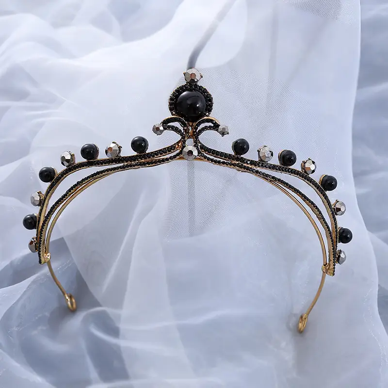 European Style Zircon Crown Princess Hair Hoop for Bride Party - Image 7