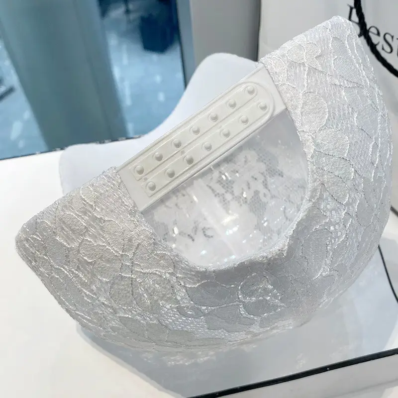 Black Lace Flower Baseball Cap for Women - Image 8