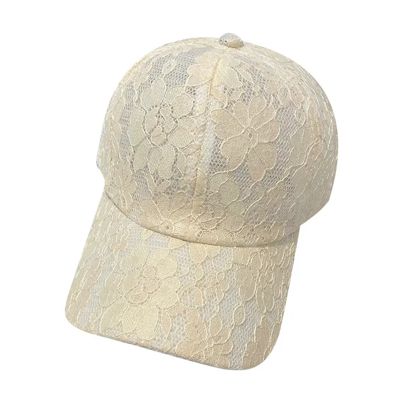 Black Lace Flower Baseball Cap for Women - Image 9