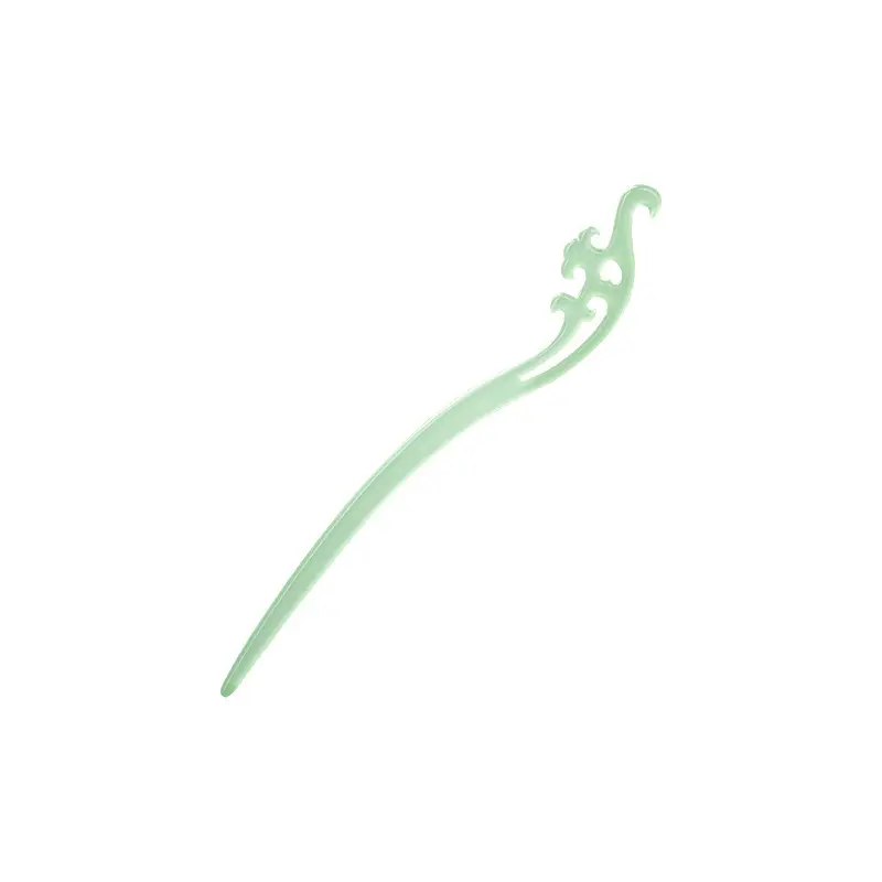 White Jade Hairpin Women's Modern Antique Hanfu Accessory - Image 16