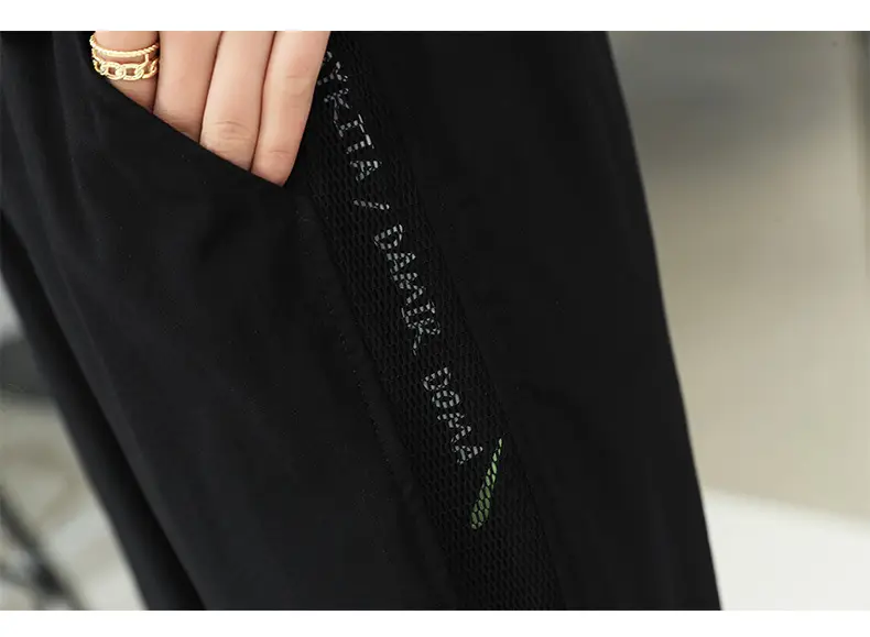 Women Ice Silk Sports Harem Pants Black 2025 — feature 16
