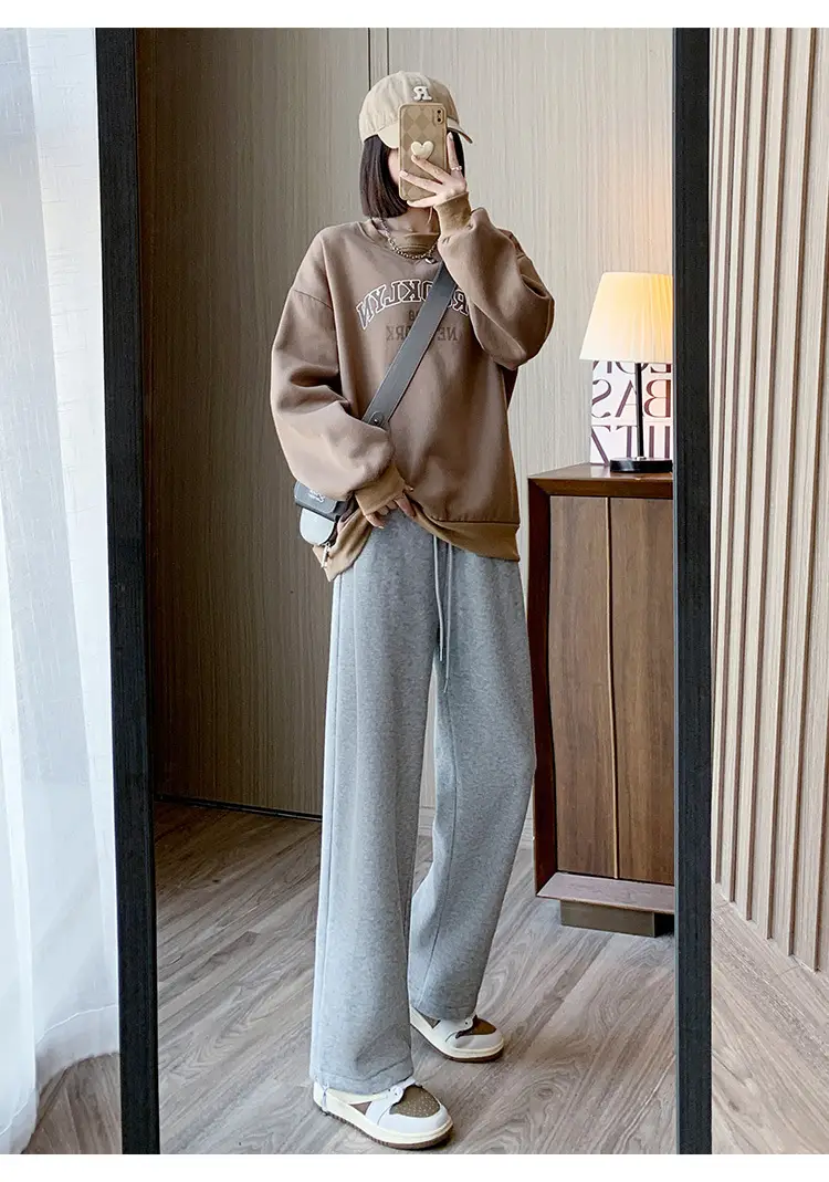 Women Fleece Lined Sweatpants Black 2025 — feature 19