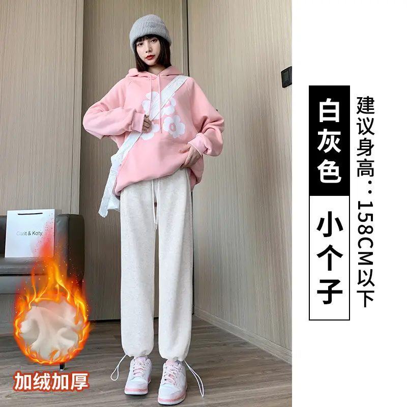 Women Fleece Lined Sweatpants Black 2025 - Image 13