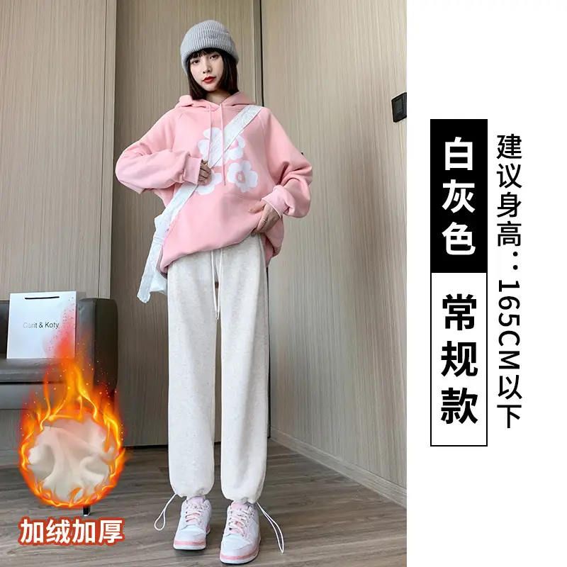 Women Fleece Lined Sweatpants Black 2025 - Image 14