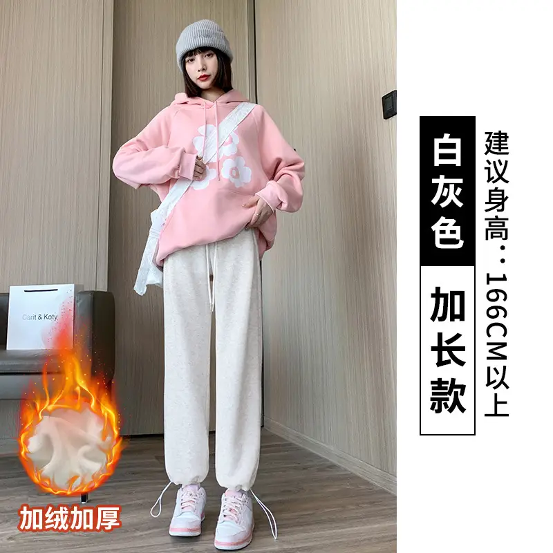 Women Fleece Lined Sweatpants Black 2025 - Image 15