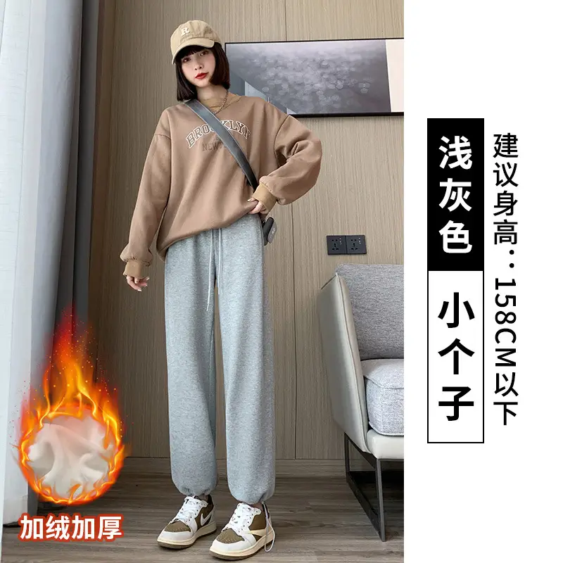 Women Fleece Lined Sweatpants Black 2025 - Image 22