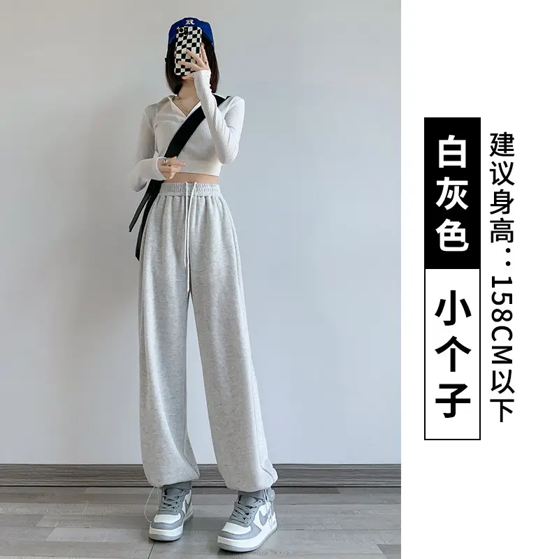 Women Fleece Lined Sweatpants Black 2025 - Image 4