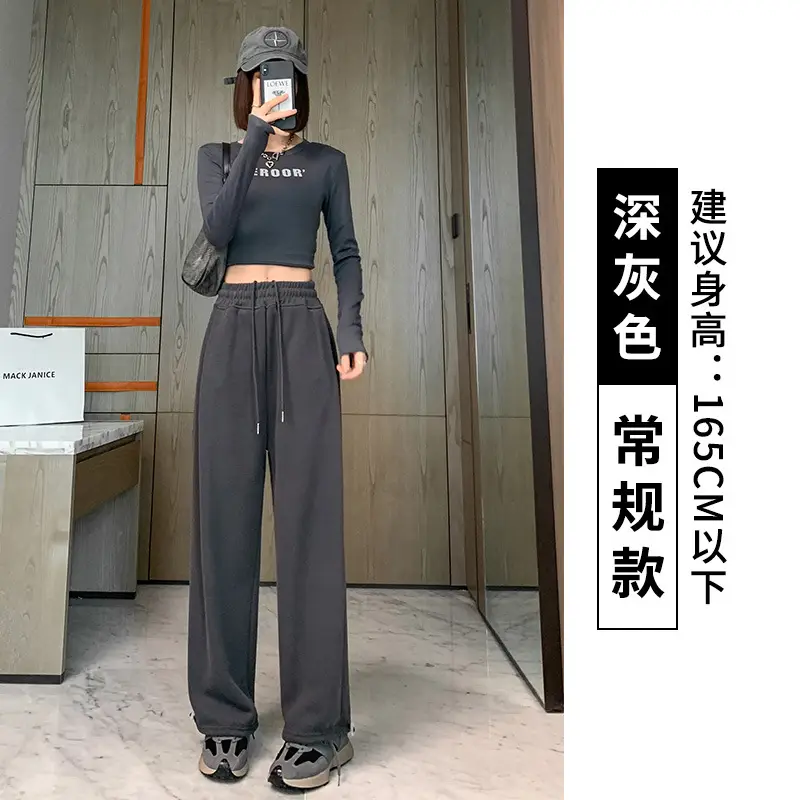 Women Fleece Lined Sweatpants Black 2025 - Image 7