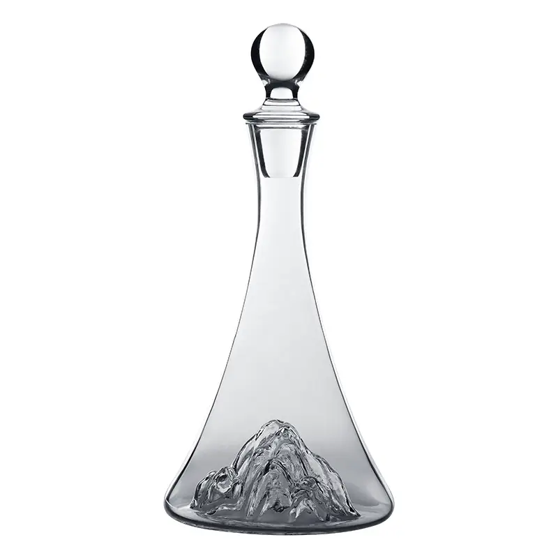 Crystal Ice Mountain Decanter Set for Wine Bottles - Image 6