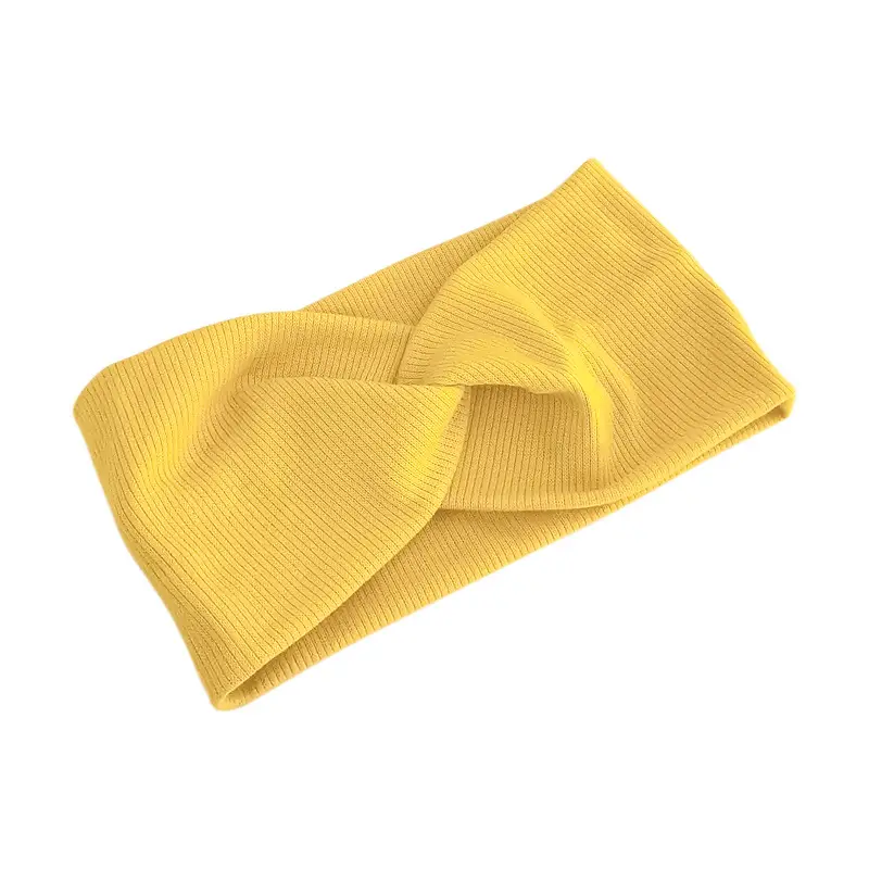 Women's Yellow Sweat-Absorbent Yoga Headband - Image 8