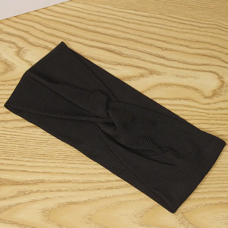 Women's Yellow Sweat-Absorbent Yoga Headband - Image 3