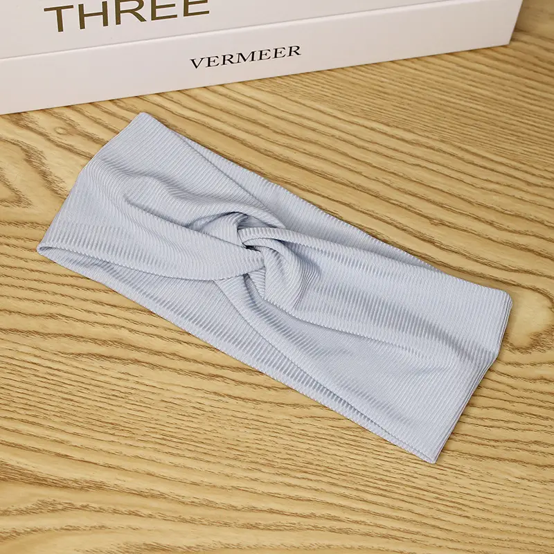 Women's Yellow Sweat-Absorbent Yoga Headband - Image 6