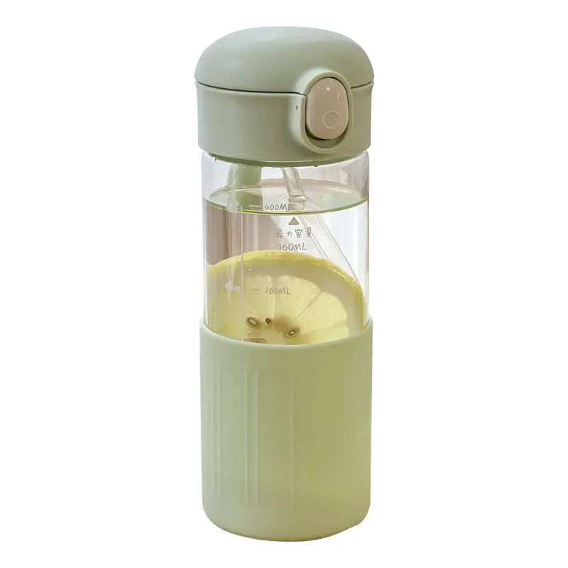 Glass Water Cup with Anti-Scalding Lid & DIY Bottle - Image 10