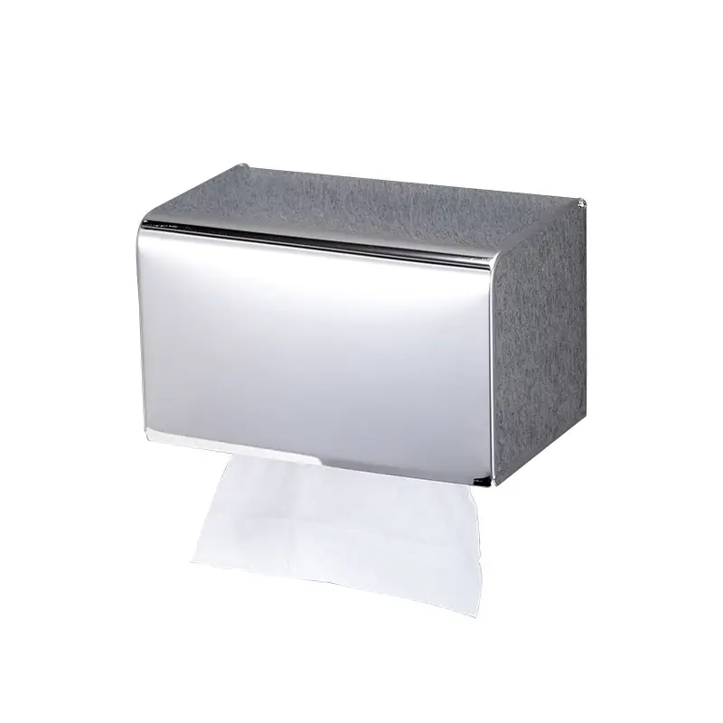 304 Stainless Steel Toilet Roll Paper Holder 15x12x15cm - Image 18