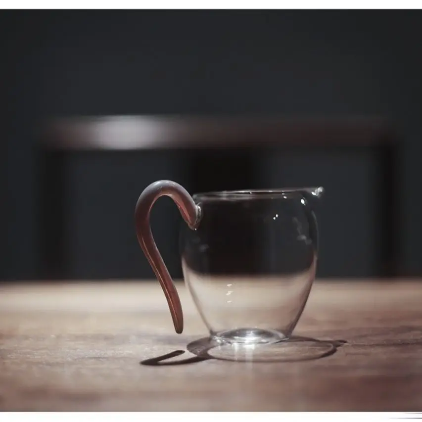 High Borosilicate Tea Cups Set with Colorful Handles