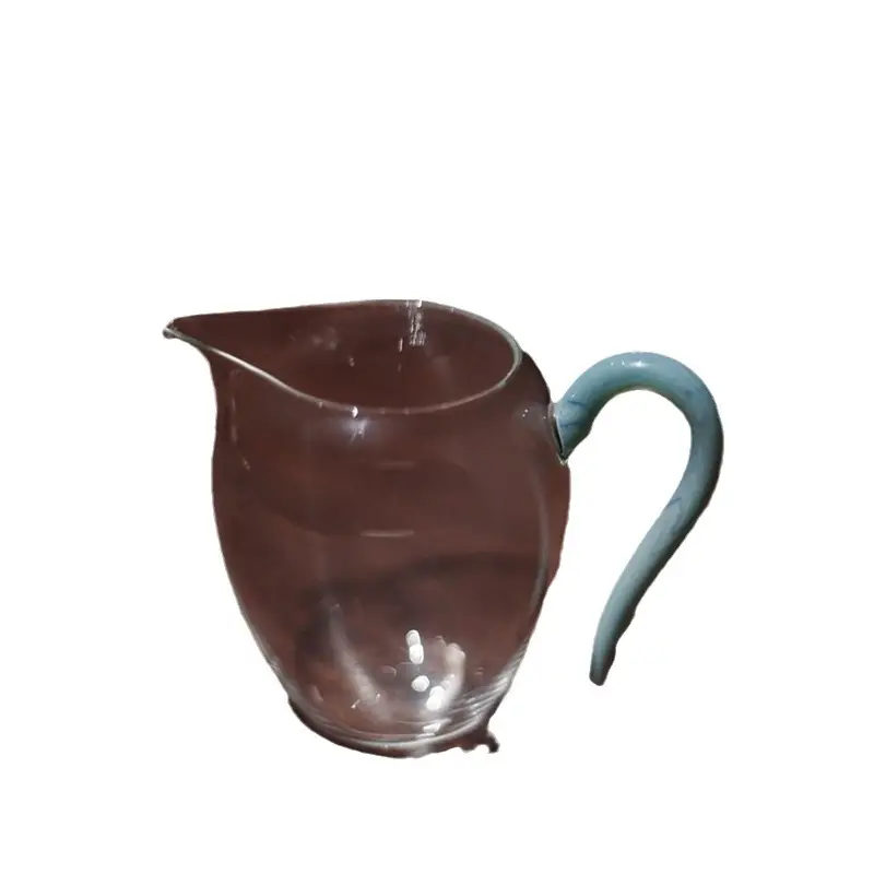 High Borosilicate Tea Cups Set with Colorful Handles