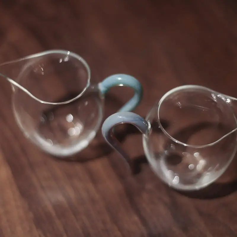 High Borosilicate Tea Cups Set with Colorful Handles — feature 6