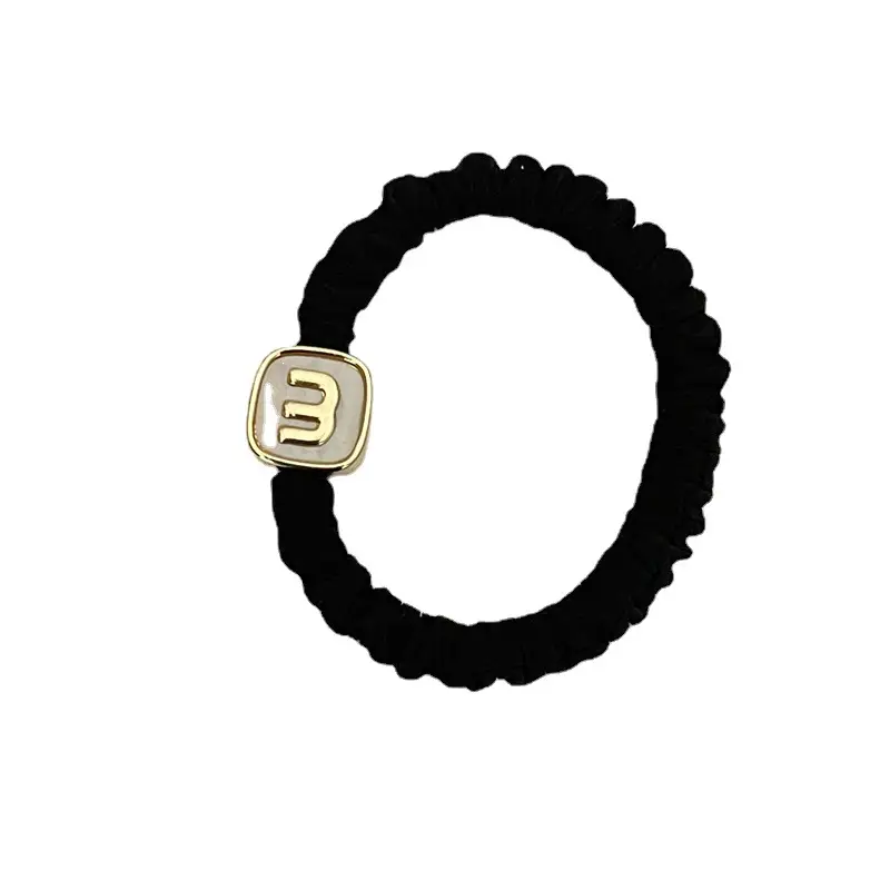 Bow Metal Hair Tie Large Intestine Hair Rope Square Round Heart Geometric Simple High Elasticity Durable Headband - Image 13