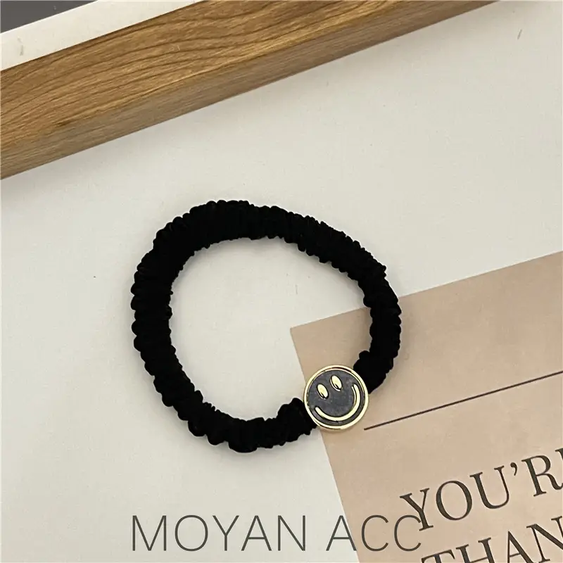 Bow Metal Hair Tie Large Intestine Hair Rope Square Round Heart Geometric Simple High Elasticity Durable Headband - Image 4