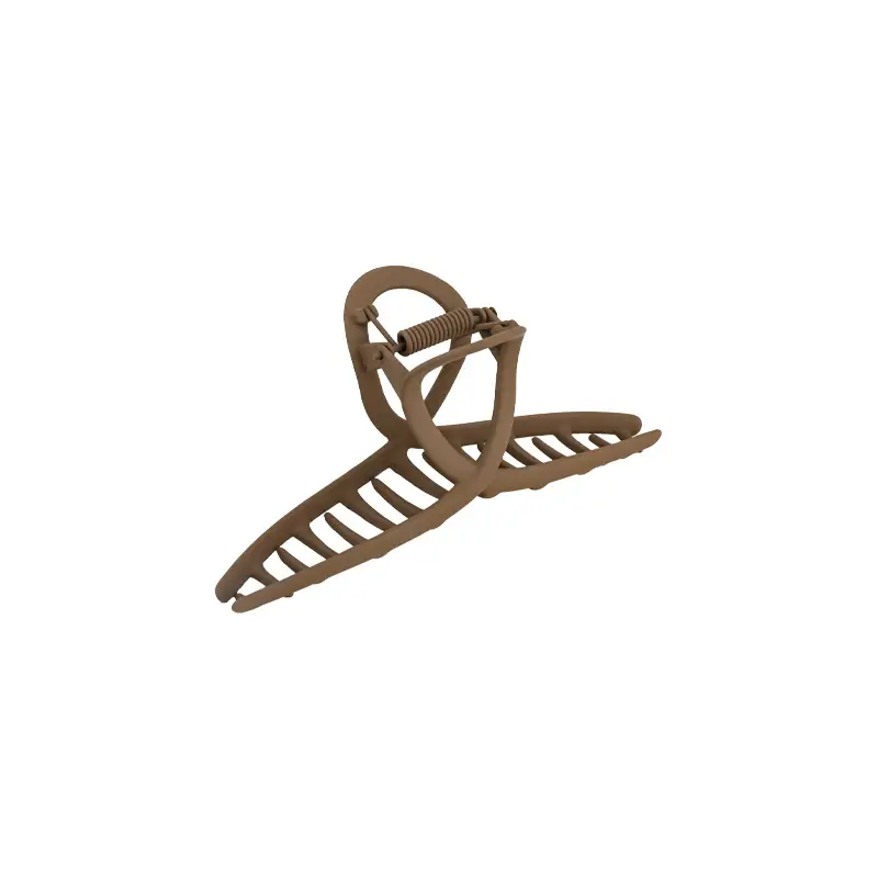 Frosted Cross Metal Hairpin Women's Summer Niche Elegant Shark Clip Back of Head Hair Grab Hair Accessories