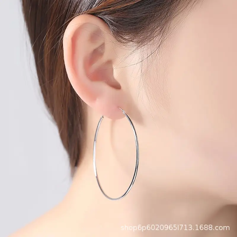 S925 Sterling Silver Hoop Earrings for Women - Image 4
