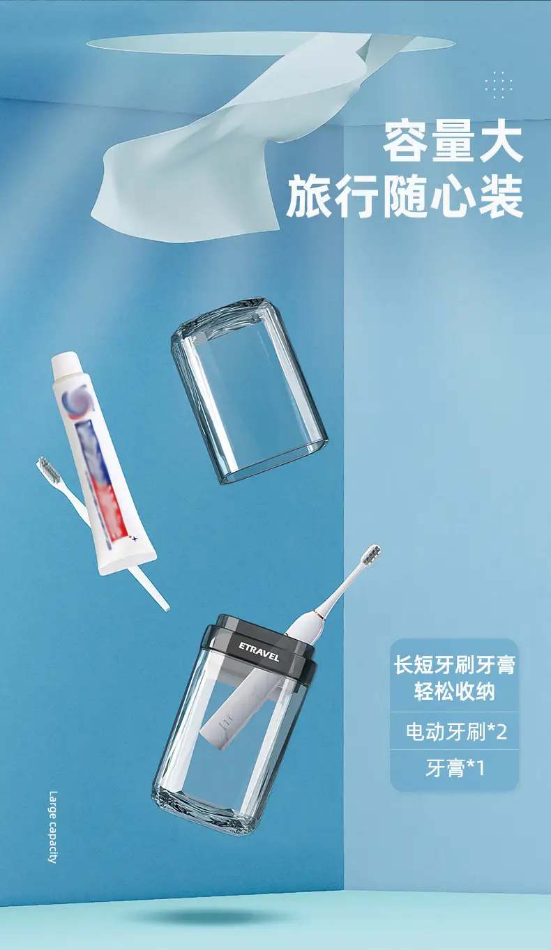 Etravel Travel Toothpaste Cup & Toothbrush Set — feature 9