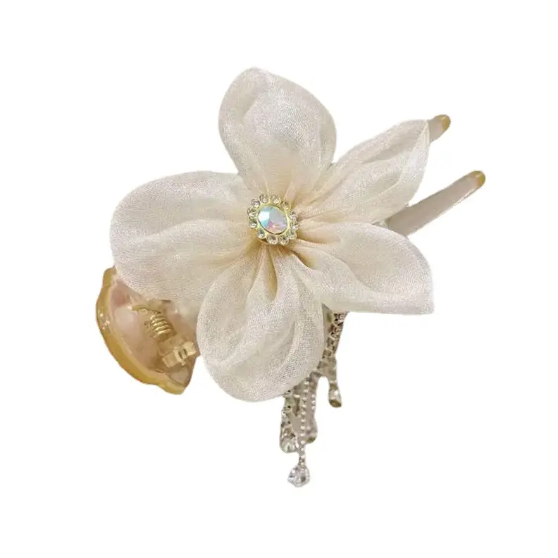 Black Sunflower Tassel Hairpin for Women - Image 8