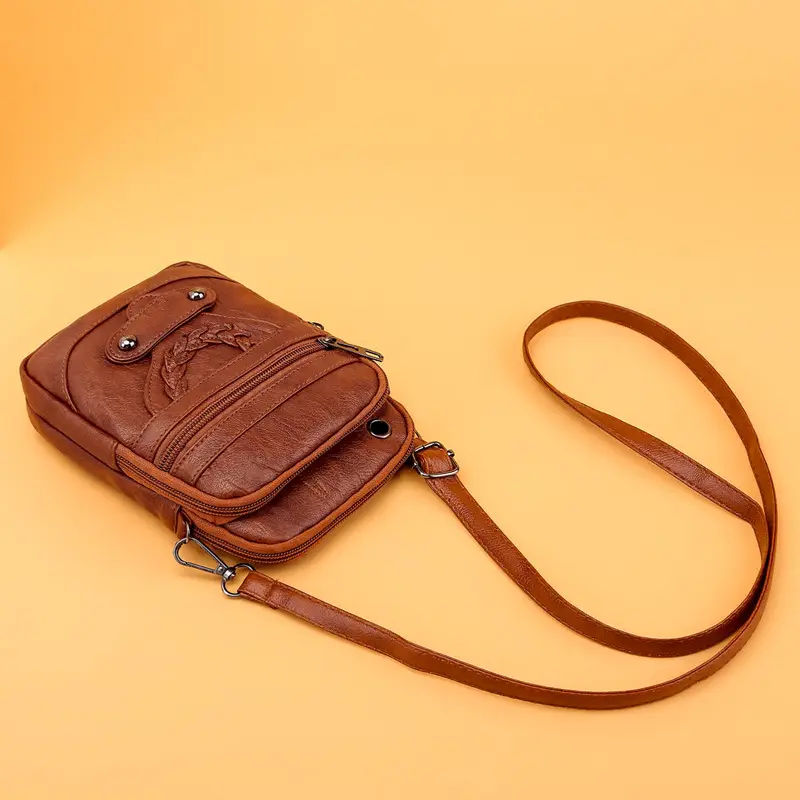 Classic Women's Black PU Leather Shoulder Bag - Image 8