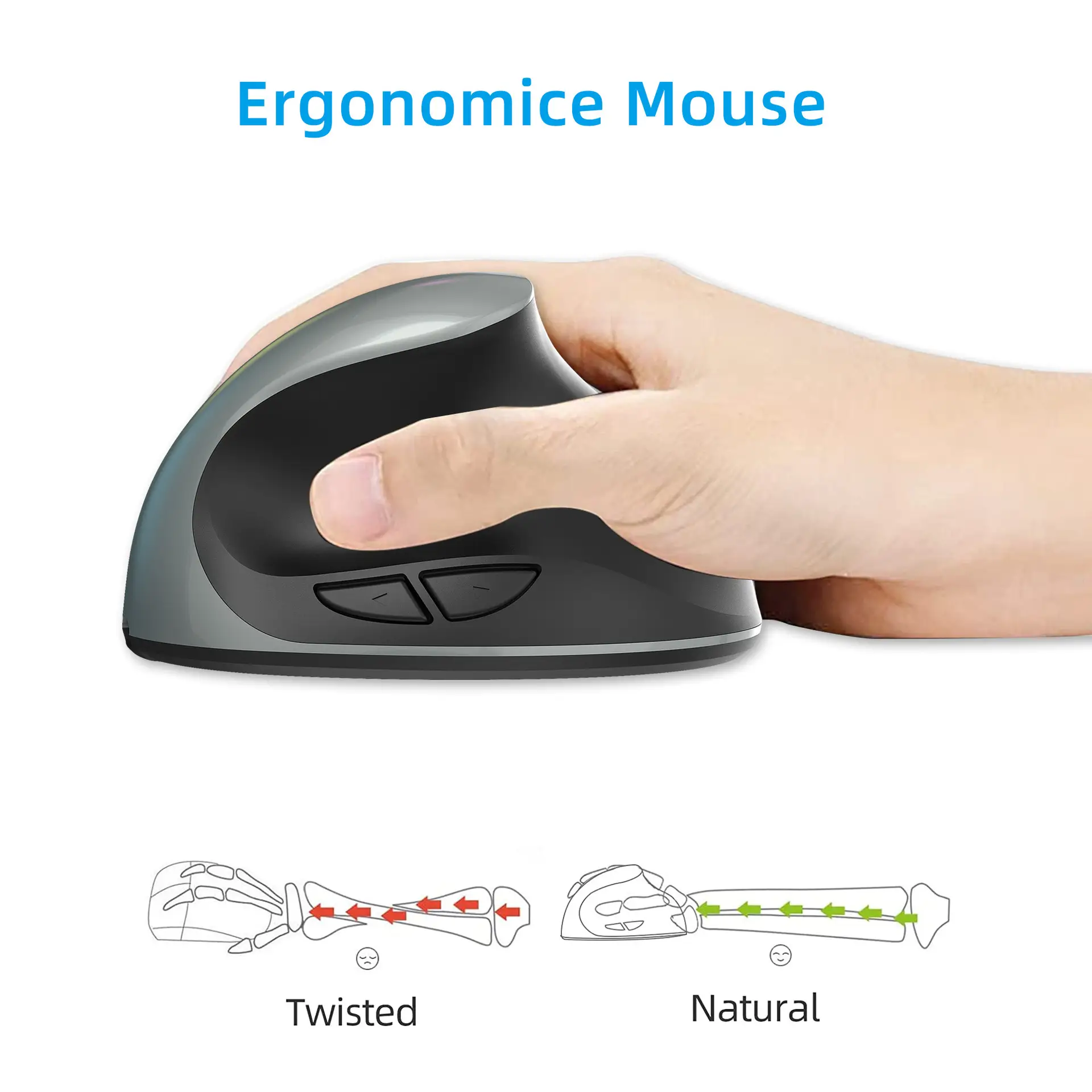 2.4G Wireless Mouse Rechargeable 600MA 2400 DPI