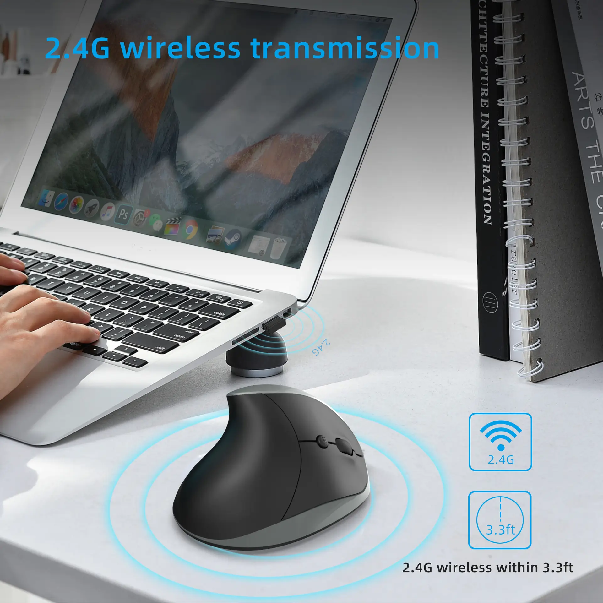 2.4G Wireless Mouse Rechargeable 600MA 2400 DPI — feature 16