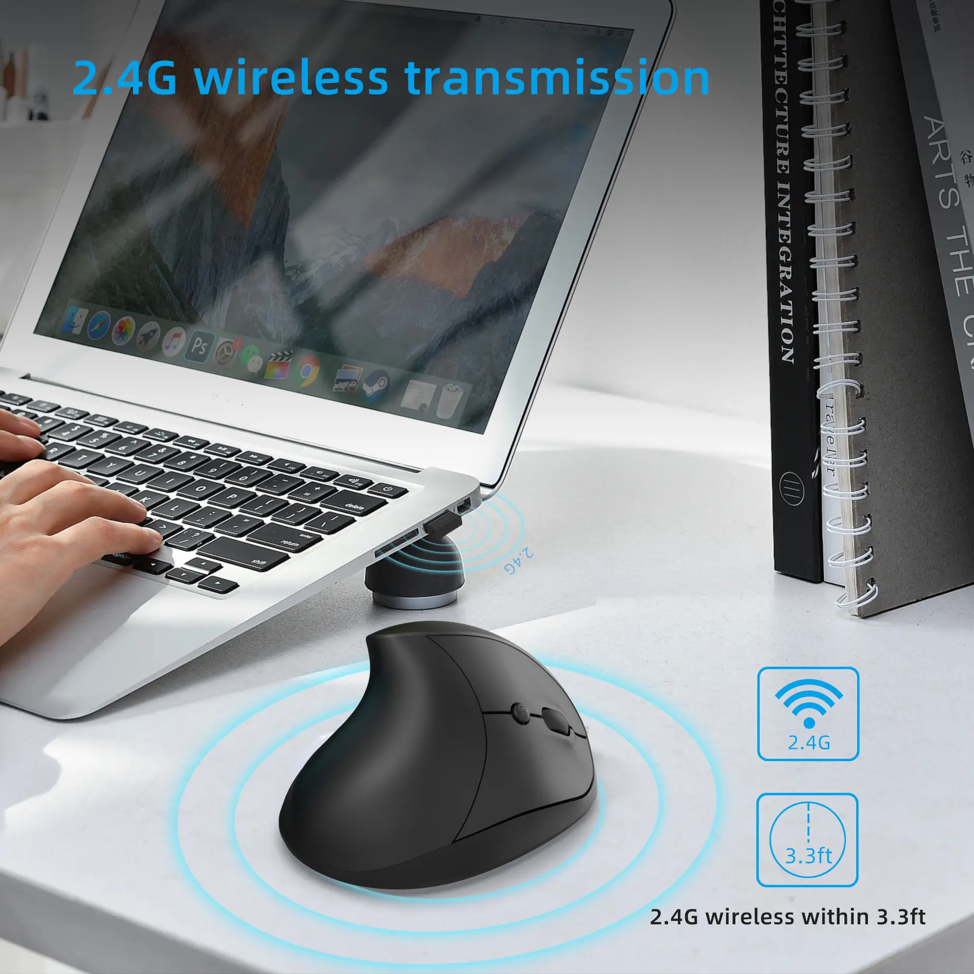 2.4G Wireless Mouse Rechargeable 600MA 2400 DPI — feature 17