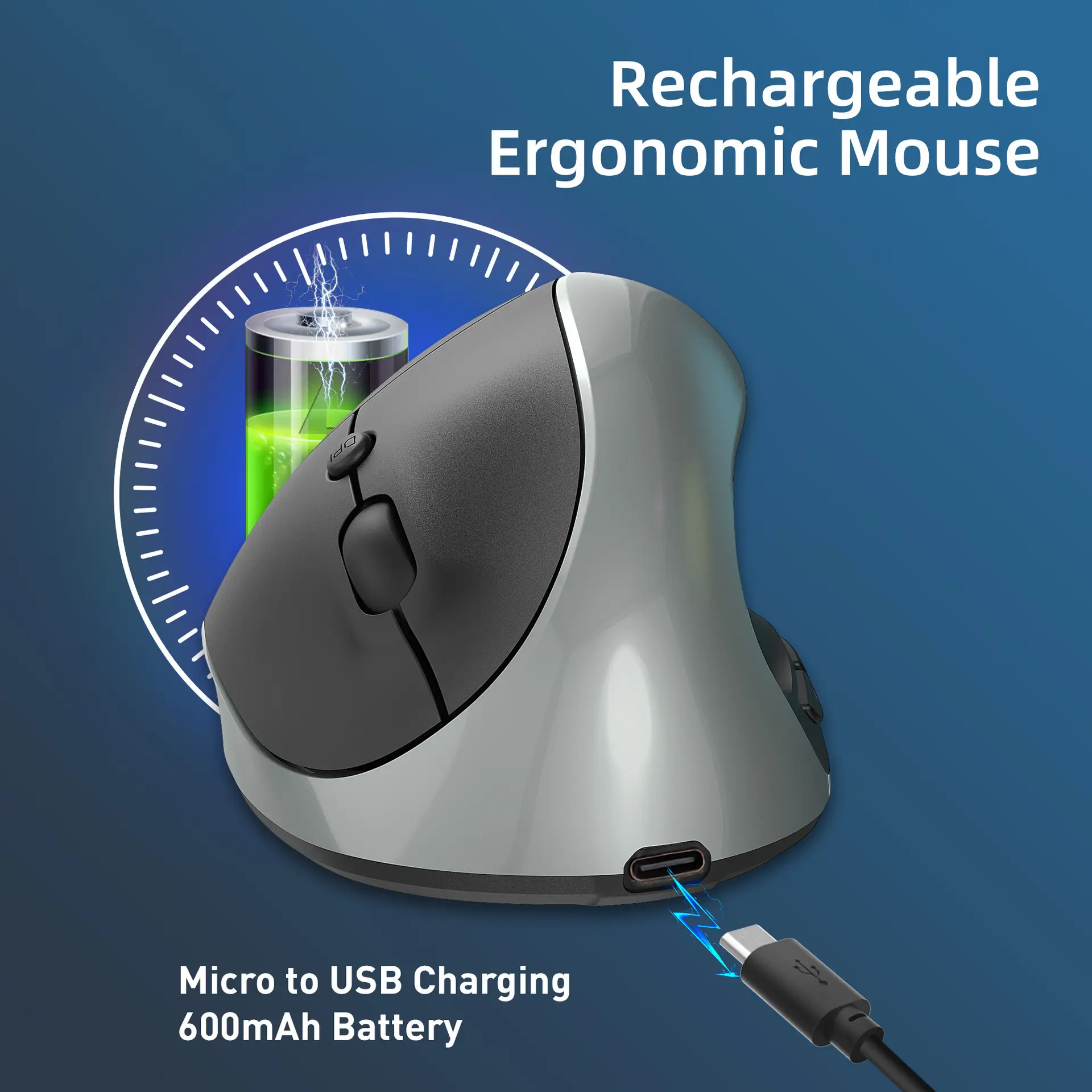 2.4G Wireless Mouse Rechargeable 600MA 2400 DPI — feature 19