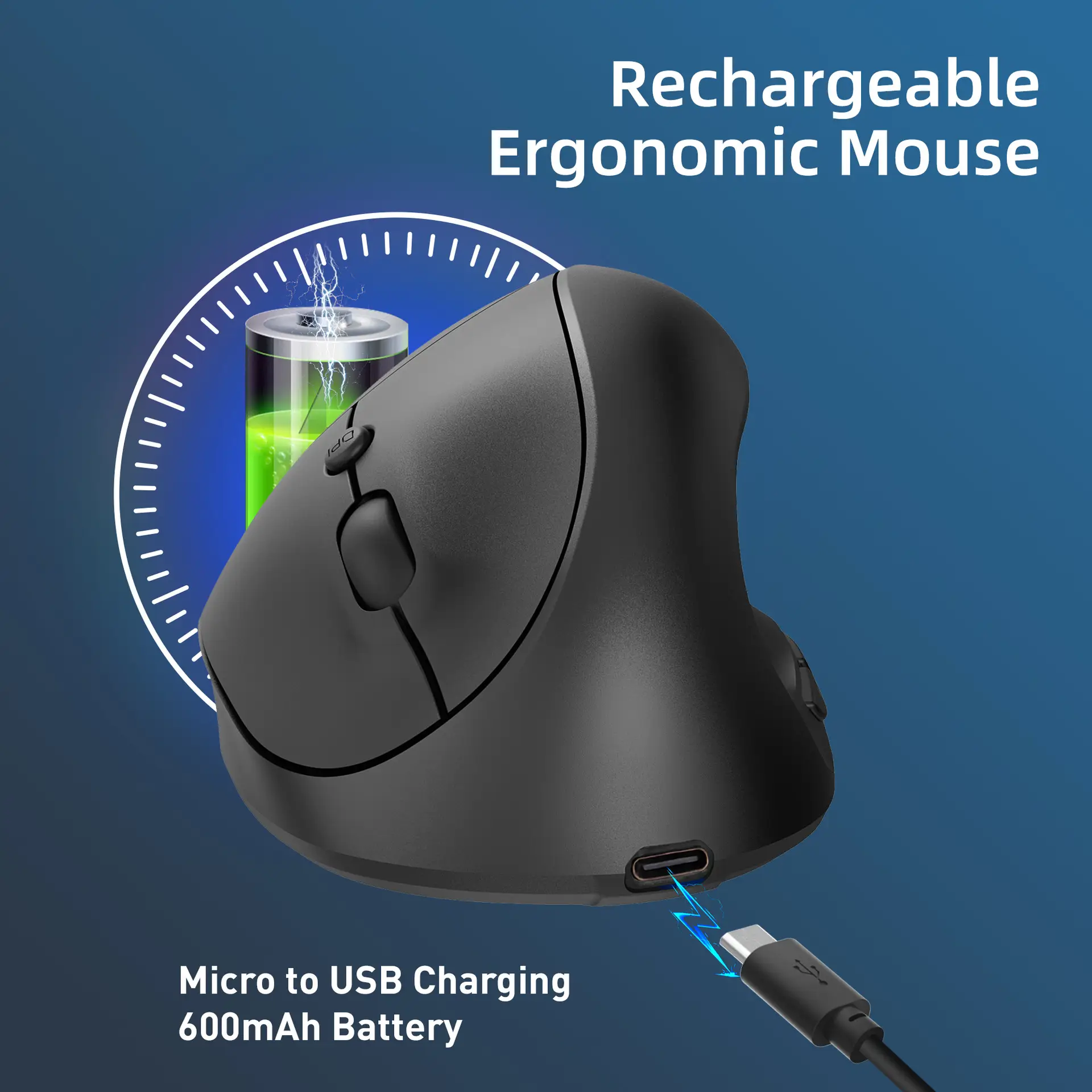 2.4G Wireless Mouse Rechargeable 600MA 2400 DPI — feature 20