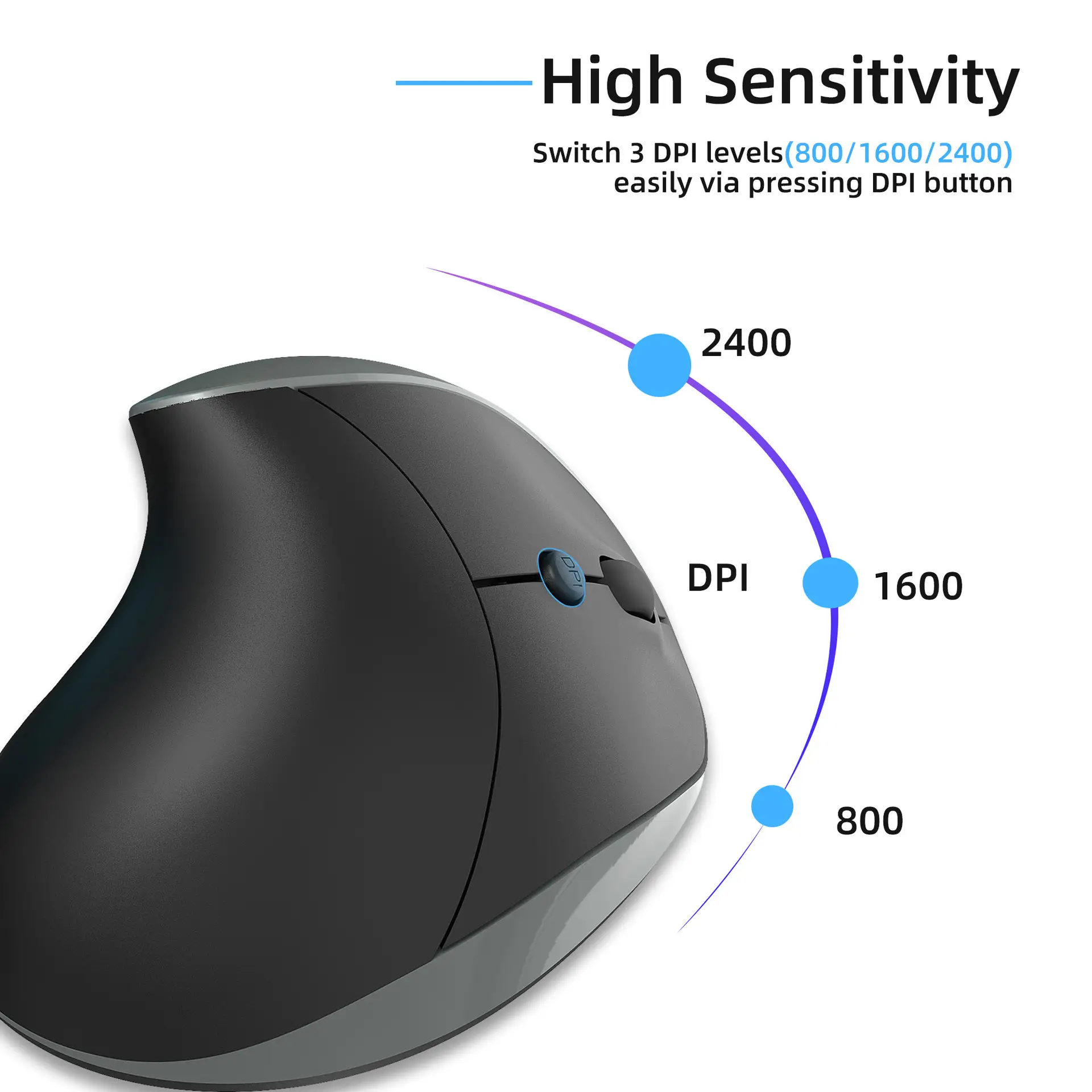 2.4G Wireless Mouse Rechargeable 600MA 2400 DPI — feature 21