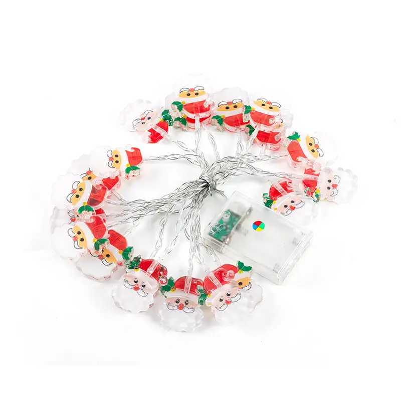 LED Christmas Tree Lights with Electroplated Snowmen