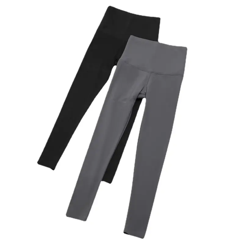 Women Grey Adda Leather Leggings High Waist Spring - Image 17