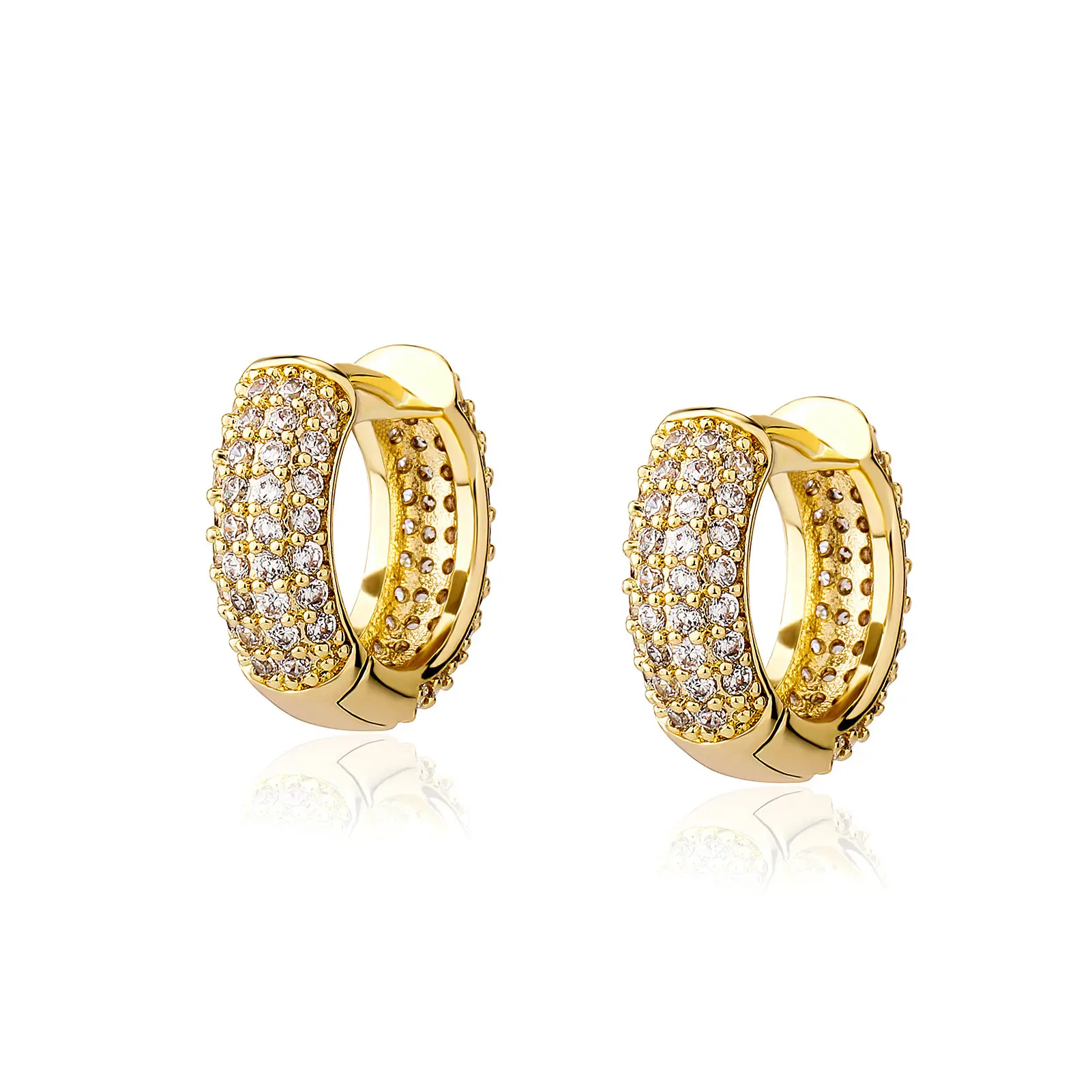 Cross-Border Diamond Earrings for Men Women High End Silver - Image 4