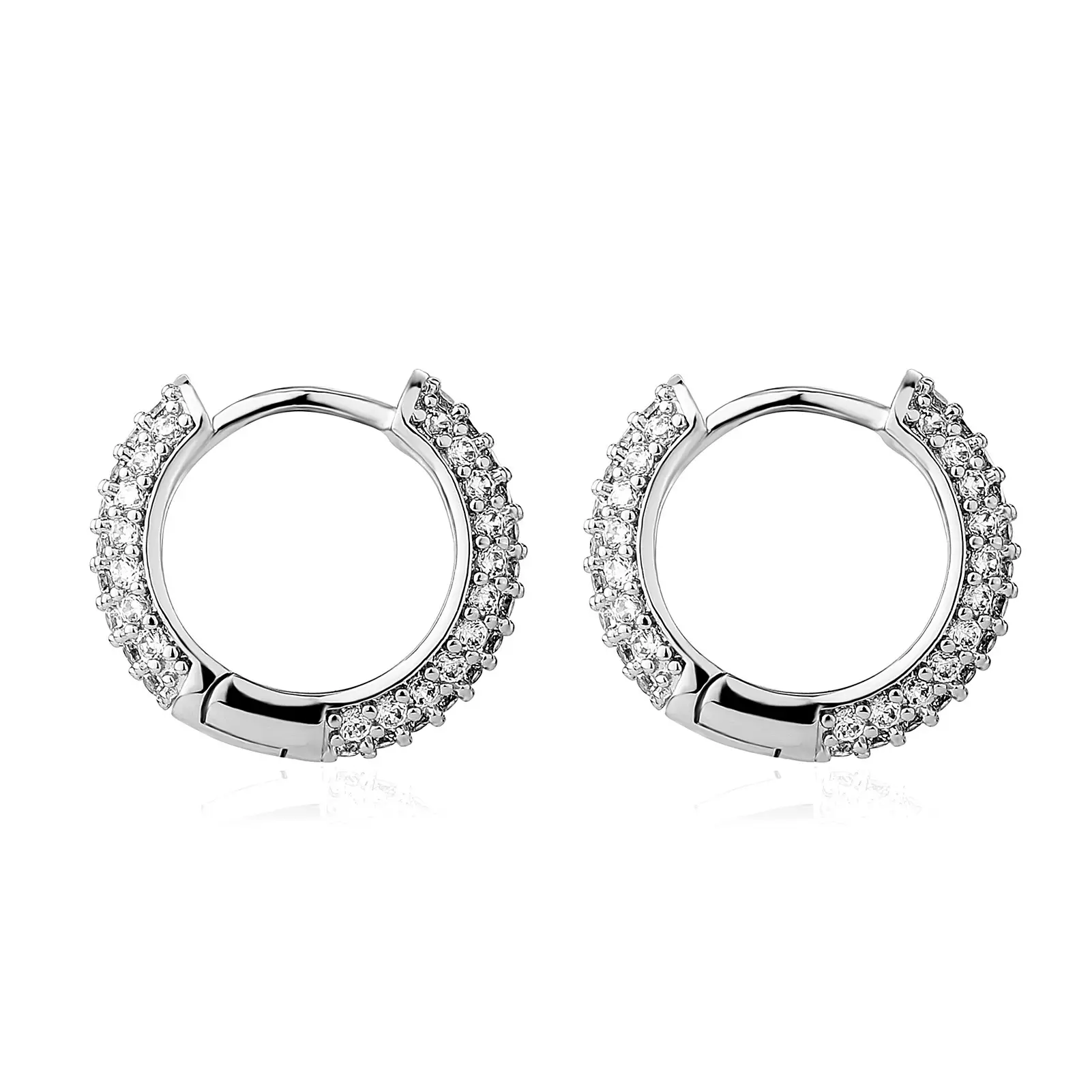 Cross-Border Diamond Earrings for Men Women High End Silver - Image 5