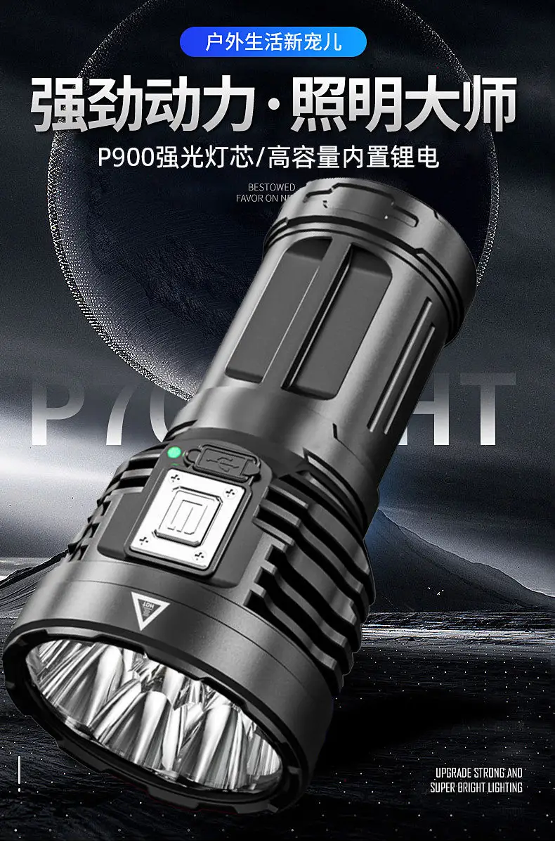 Eight-Core Ultra-Bright Flashlight for Outdoor Use — feature 2