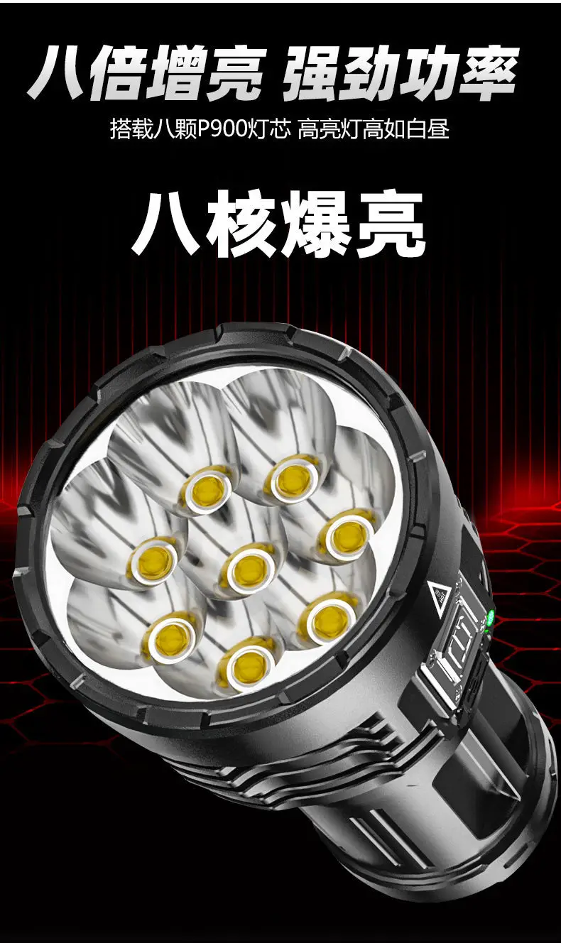Eight-Core Ultra-Bright Flashlight for Outdoor Use — feature 4