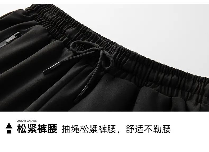 Men Grey Fleece Hoodie Pants Set Large Spring Autumn Wear — feature 16