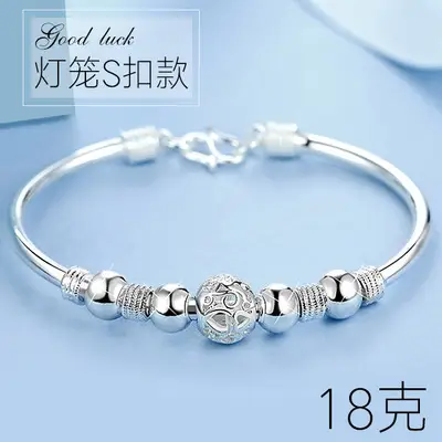 Women's Rotating Bead Bracelet Cupronickel Silver Plated - Image 6