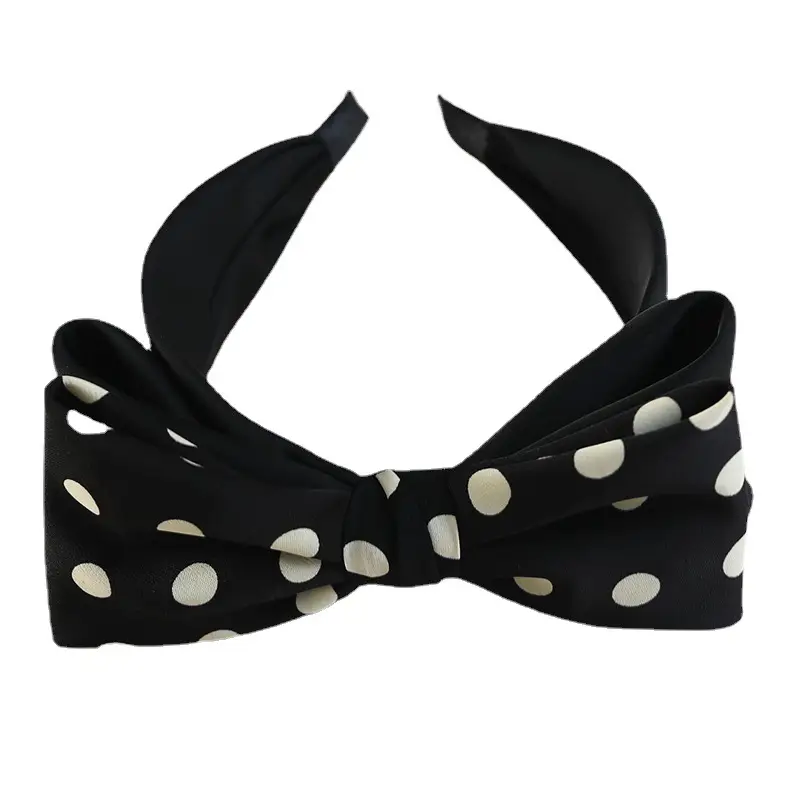 Ying Ying Black White Dot High Cranial Hairband - Image 7