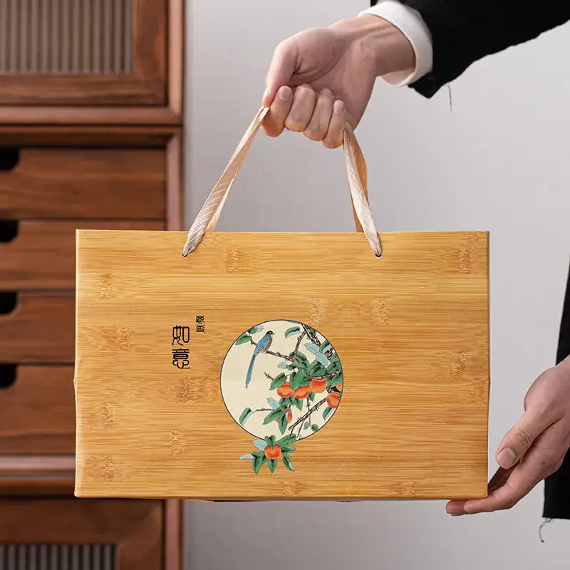 Persimmon Ruyi Tea Jar Gift Box Universal Black Green Tea - Image 5