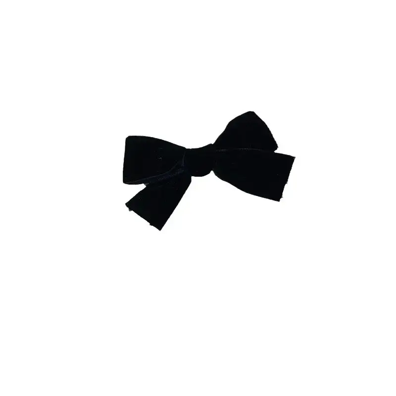Black Velvet Bow Clip for Girls Hair Accessories - Image 7