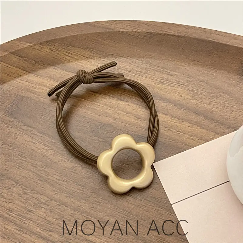 Korean Style Heart & Flower Hair Ring Women