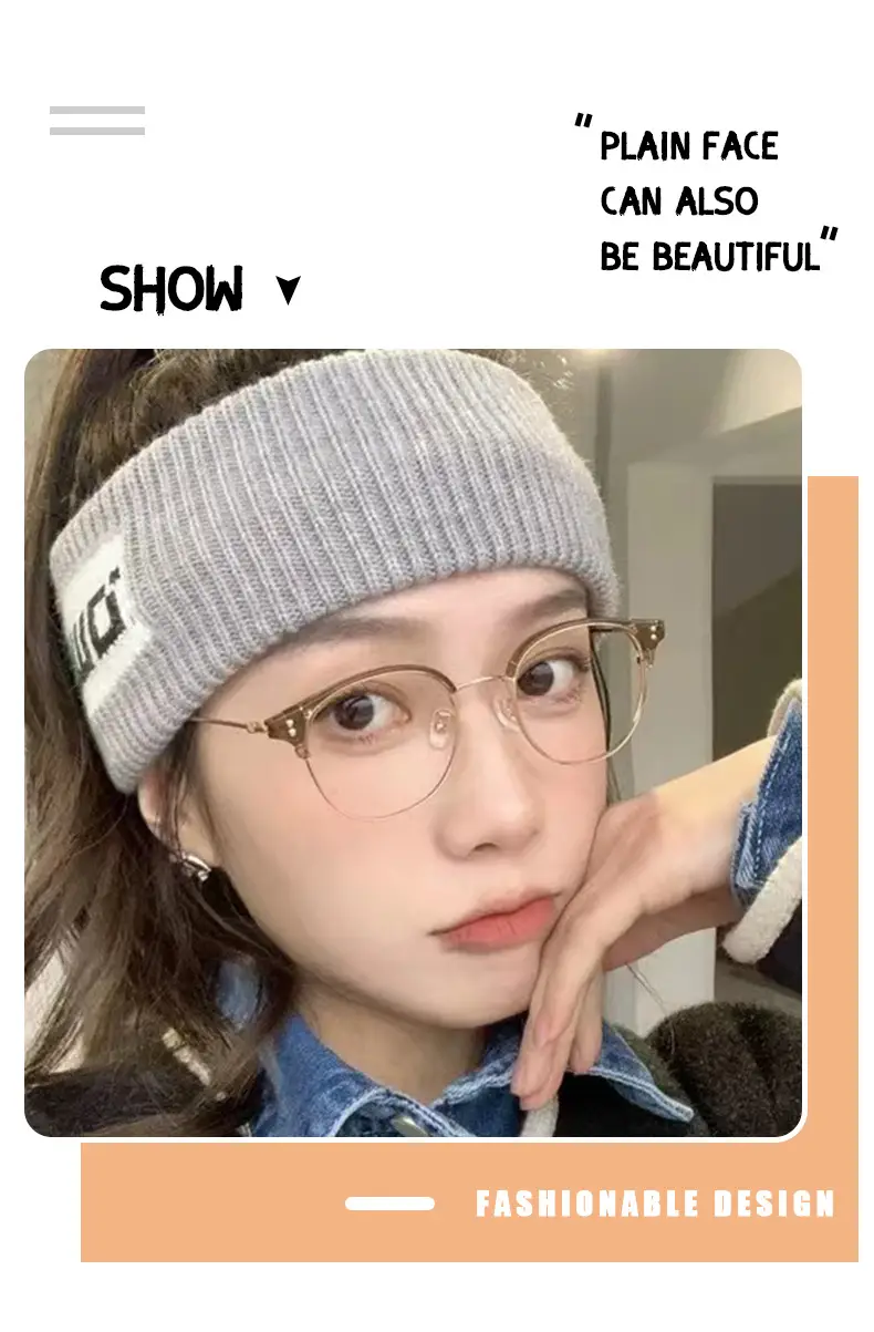 Ultra-light Cold Brown Glasses for Women Korean Style — feature 4